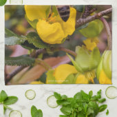 Linge De Cuisine Bee LOVE Buttercup Yellow Flowers (Plié)