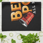 Linge De Cuisine Beer Pong Toute La Nuit (Plié)