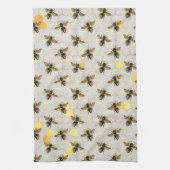 Linge De Cuisine Bees Gold Honeycomb (Vertical)