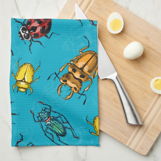 Linge De Cuisine Beetles (Quart Plié)