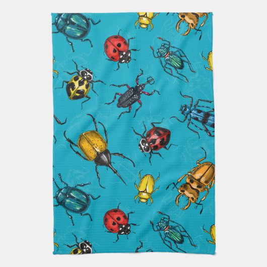Linge De Cuisine Beetles (Vertical)