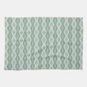 Linge De Cuisine Beige Aqua Turquoise Mint Green Art Carré (Horizontal)