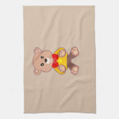 Linge De Cuisine Beige mignon Bowtie Teddy Bear (Vertical)