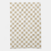 Linge De Cuisine Beige rustique En vichy Buffalo Plaid (Vertical)