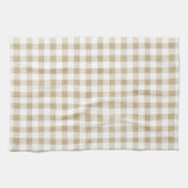Linge De Cuisine Beige rustique En vichy Buffalo Plaid (Horizontal)