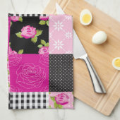 Linge De Cuisine Bel édredon de patchwork de pays (Quart Plié)