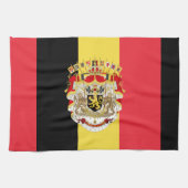 Linge De Cuisine Belgium Flag & COA (Horizontal)