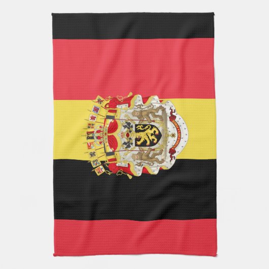 Linge De Cuisine Belgium Flag & COA (Vertical)