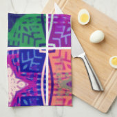 Linge De Cuisine Belle À damiers africaine (Quart Plié)