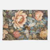 Linge De Cuisine Belle Abeille De Jardin Avec Fleurs Protea (Horizontal)
