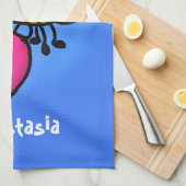 Linge De Cuisine Belle abeille drôle avec dessin animé du coeur (Quart Plié)