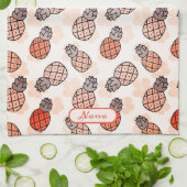 Linge De Cuisine Belle ananas couleur orange Nana (Plié)