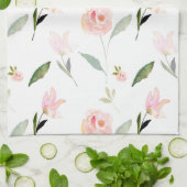 Linge De Cuisine Belle aquarelle florale (Plié)