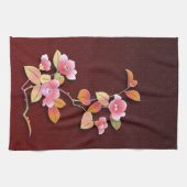 Linge De Cuisine Belle branche de camélia (Horizontal)