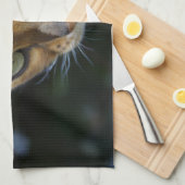 Linge De Cuisine Belle Chat Bengale (Quart Plié)