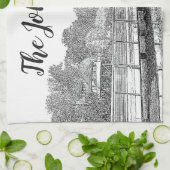 Linge De Cuisine Belle croquis de forêt (Plié)