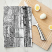 Linge De Cuisine Belle croquis de forêt (Quart Plié)