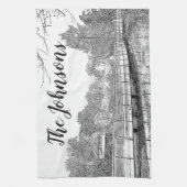 Linge De Cuisine Belle croquis de forêt (Vertical)