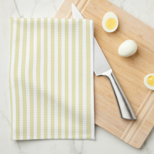 Linge De Cuisine Belle Elégante Parure d'or pâle et Blancs