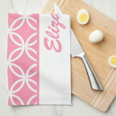 Linge De Cuisine Belle et rose (Quart Plié)