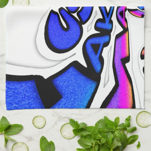 Linge De Cuisine Belle Extraordinaire USA Fun Text Art Motif Design (Plié)