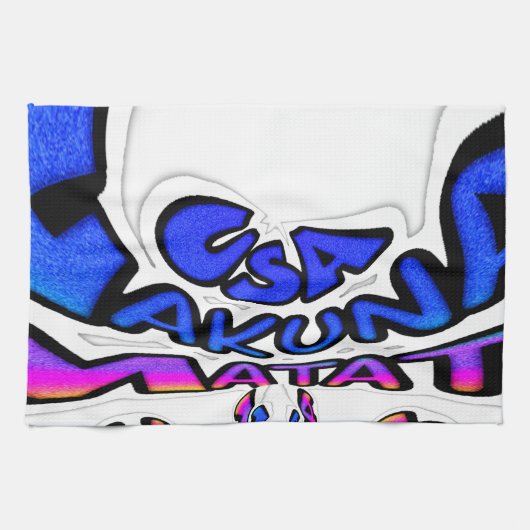 Linge De Cuisine Belle Extraordinaire USA Fun Text Art Motif Design (Horizontal)