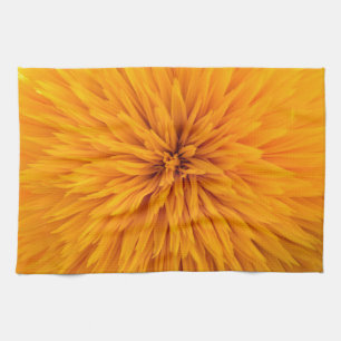 Linge De Cuisine Belle Fleur de Dahlia Jaune