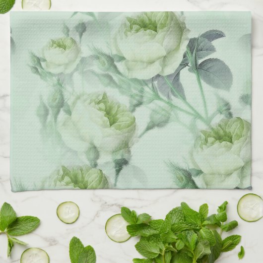Linge De Cuisine Belle florale Vintage (Plié)