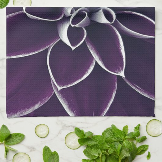 Linge De Cuisine Belle florale violette (Plié)