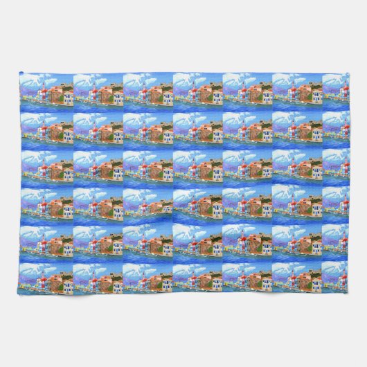 Linge De Cuisine Belle Grèce  (Horizontal)