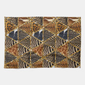 Linge De Cuisine Belle impression de fourrure d'animal en faux tria (Horizontal)