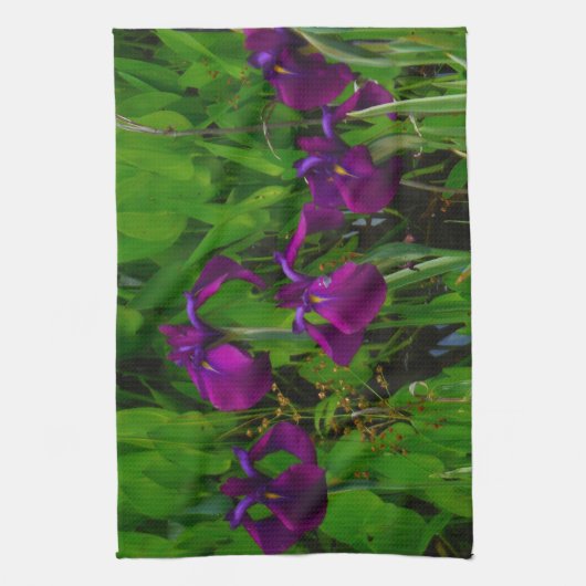 Linge De Cuisine Belle Iris Violet (Vertical)