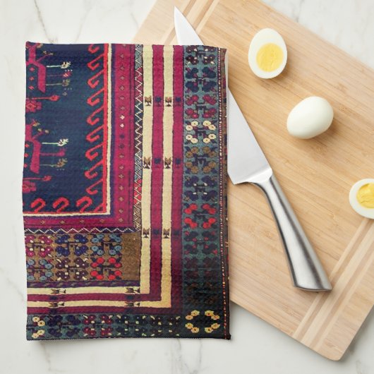 Linge De Cuisine Belle moquette traditionnelle turque (Quart Plié)