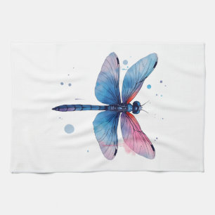 Linge De Cuisine Belle Nature Motif Graphique Coloré Libellule