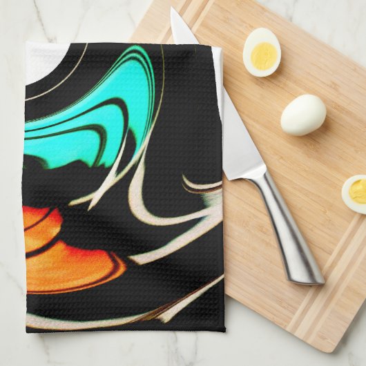 Linge De Cuisine Belle perles Abstraites Imprimer (Quart Plié)