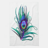 Linge De Cuisine Belle plume de paon (Vertical)