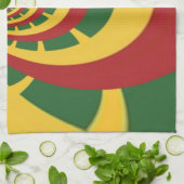 Linge De Cuisine Belle Rasta Extraordinaire Couleurs Art Imprimer (Plié)