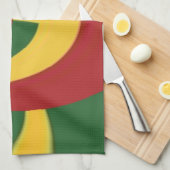 Linge De Cuisine Belle Rasta Extraordinaire Couleurs Art Imprimer (Quart Plié)