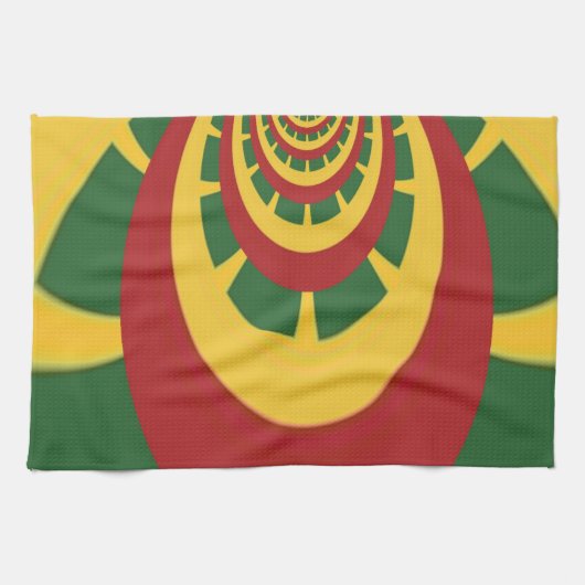 Linge De Cuisine Belle Rasta Extraordinaire Couleurs Art Imprimer (Horizontal)