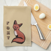 Linge De Cuisine Belle Renard rouge Foxy (Quart Plié)