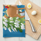 Linge De Cuisine Belle renne dans la neige (Quart Plié)