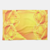 Linge De Cuisine Belle Rose Jaune (Horizontal)