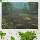 Linge De Cuisine Belle scène de nature au clair de lune (Plié)