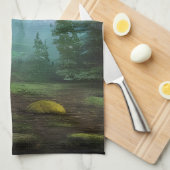 Linge De Cuisine Belle scène de nature au clair de lune (Quart Plié)