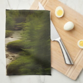 Linge De Cuisine Belle scène forestière (Quart Plié)