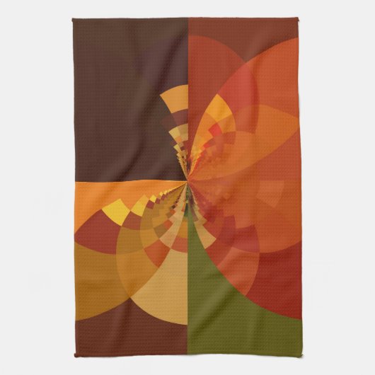 Linge De Cuisine Belle Terre Art Abstrait Imprimer (Vertical)