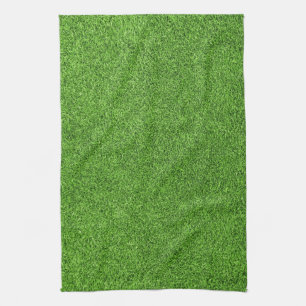 Linge De Cuisine Belle texture d'herbe verte de terrain de golf