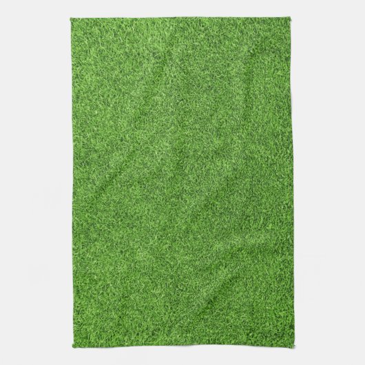 Linge De Cuisine Belle texture d'herbe verte de terrain de golf (Vertical)