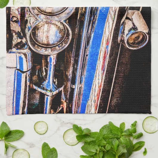 Linge De Cuisine Belle voiture classique (Plié)