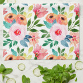 Linge De Cuisine Belles fleurs d'aquarelle (Plié)